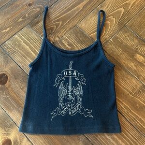 Small black brandy Melville tank top